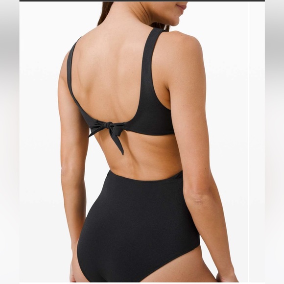 Lululemon black all that glimmers one piece swimsuit - Picture 4 of 9